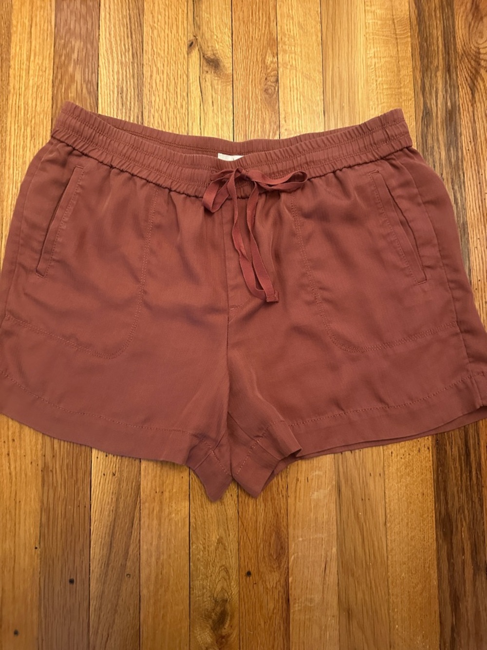 LOFT Terracotta Drawstring Athletic Shorts